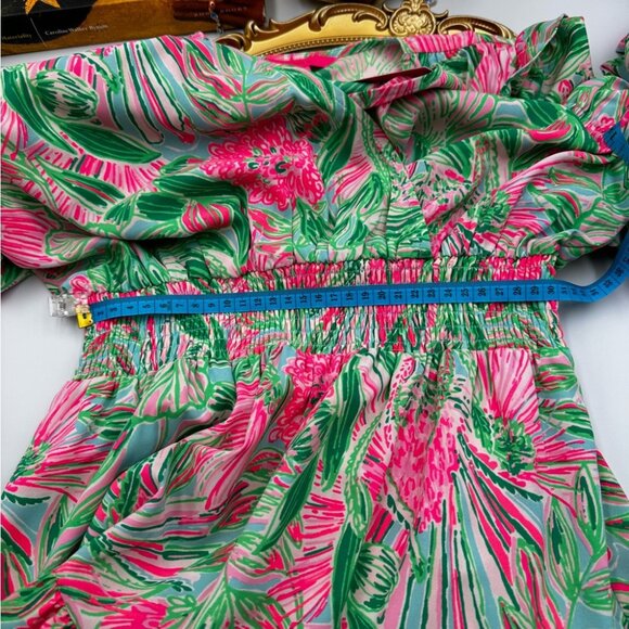 🆕 LILLY PULITZER 🧿 NWT Taviana Stretch Dress, Coming in Hot Blue Horizon, Sz 6 - Picture 15 of 16